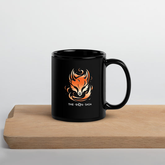 Mars Fox Emblem - Black Glossy Mug